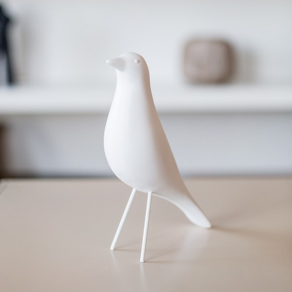 Deko Vogel weiß 22 cm