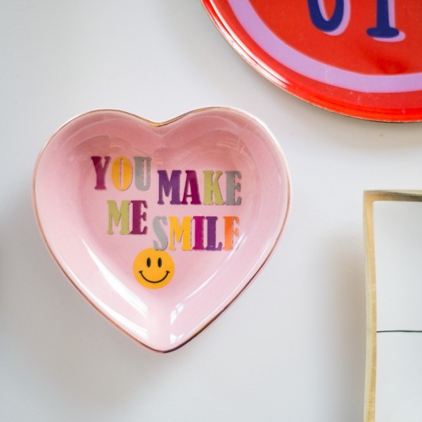 GIFTCOMPANY Deko Teller YOU MAKE ME SMILE