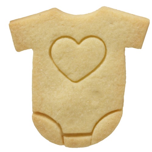 2 Baby-Ausstechformen Aus Edelstahl – Motive: Strampler & Babyflasche, Für Kekse, Fondant & Mehr, Perfekt Für Babypartys