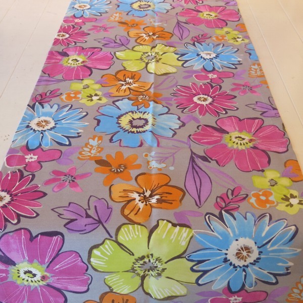 Tischläufer Blumen bunt 50x150 cm