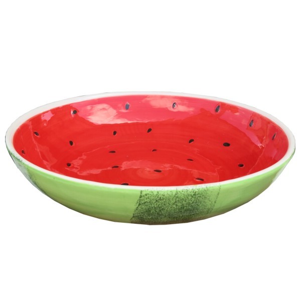 Schale Wassermelone 30 cm Obstschale Melone Steingut Keramik