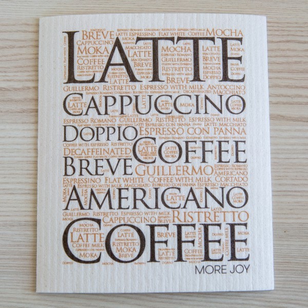 Spüllappen Kaffee Cappuccino More Joy