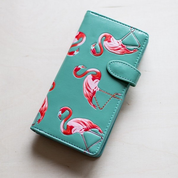 Geldbörse lang Flamingo