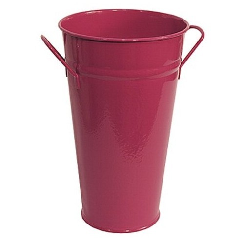 Vase brombeer 37 cm Zink verzinkt Zinkvase Metall Blumenvase