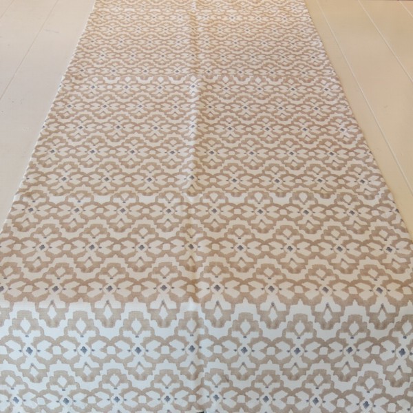 Tischläufer Ikat Muster braun weiß 50x150 cm