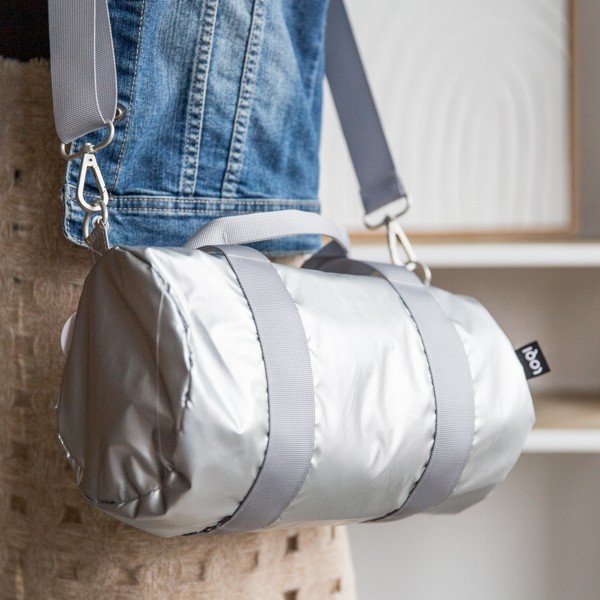 LOQI Mini Weekender METALLIC silber