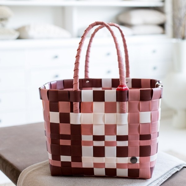 Witzgall ICE BAG 5010 22 Shopper dusty rose braun weiß