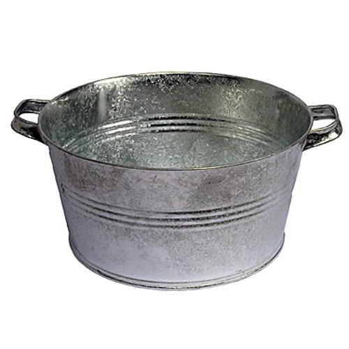 Zinkwanne rund 40 cm