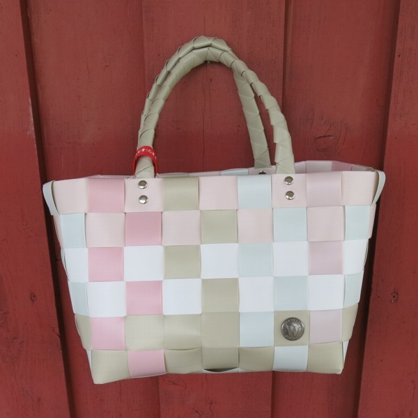 Witzgall ICE BAG 5008 28 Mini Shopper beige rosa weiß