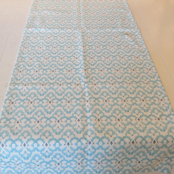 Tischläufer Ikat türkis weiß 50x150 cm