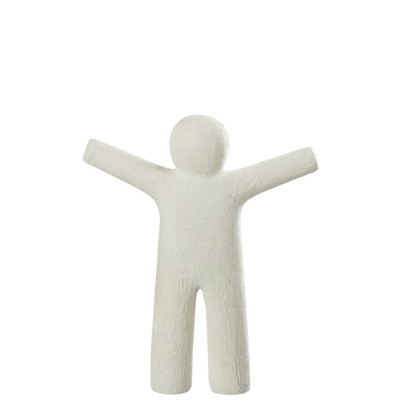 Deko Figur stehend weiß 30 cm