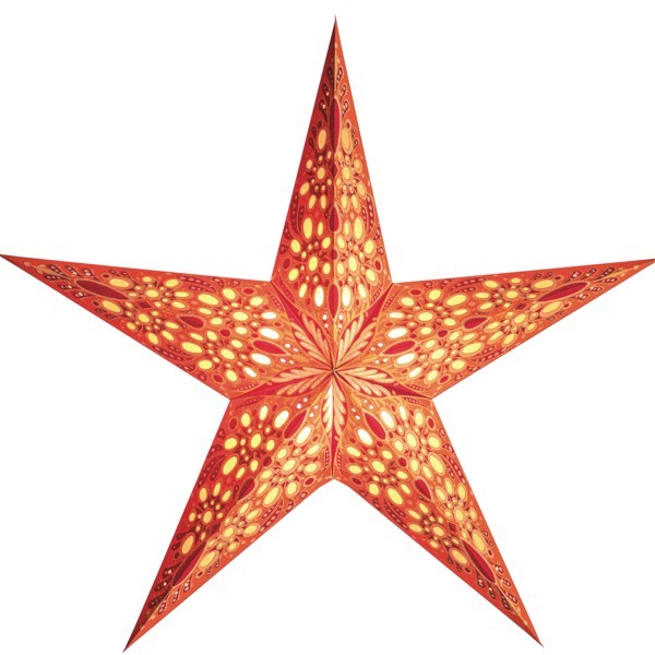 Starlightz Stern Festival orange 45 cm Leuchtstern Papier Faltstern Weihnachtsstern