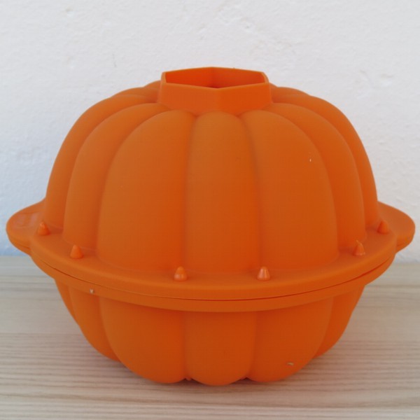 Lurch Backform Kürbis Flexiform Silikon 3D Vollbackform Halloween orange