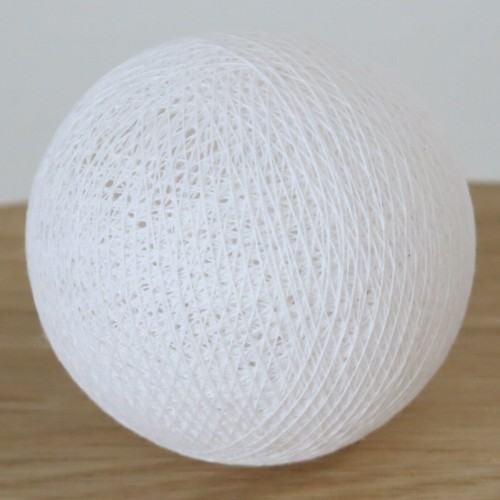 Cotton Ball Lights Kugel weiß für Bälle Lichterkette Baumwolle
