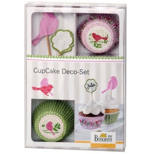 Muffinförmchen Cupcake Papierförmchen Muffin Deko Set Vogel Birkmann