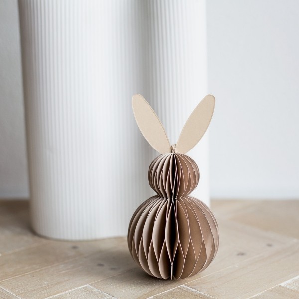 Hase Papier taupe 15 cm