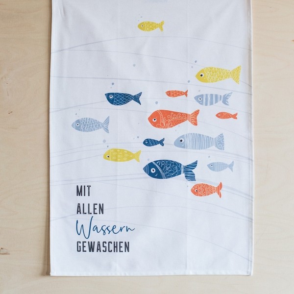 Geschirrtuch Happy Life Mit allen Wassern gewaschen