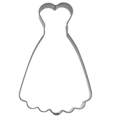 Ausstechform Kleid 9 cm Ausstecher Brautkleid Städter