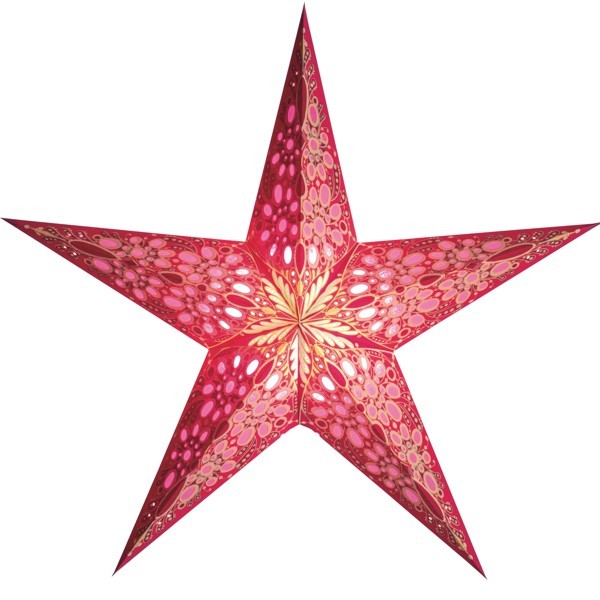 Starlightz Stern Festival pink 45 cm Leuchtstern Papier Faltstern Weihnachtsstern