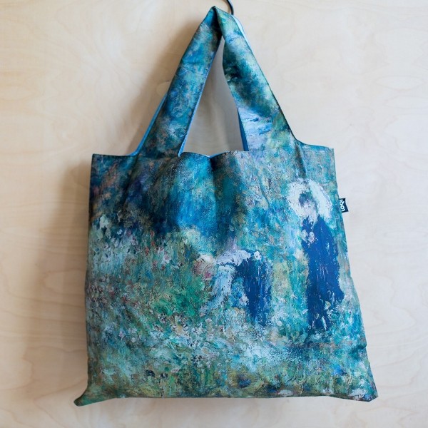 LOQI Tasche RENOIR Frau mit Sonnenschirm im Garten