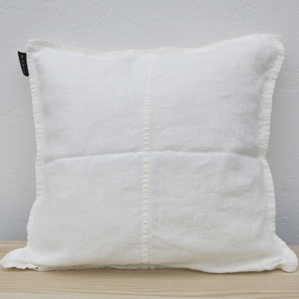 Linum Kissenhülle Leinen West creme weiß Kissen 50 x 50 cm