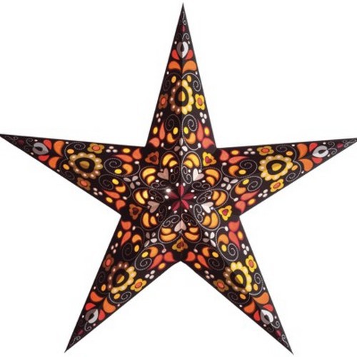 Starlightz Kurbits orange Leuchtstern Papier Stern Lampe Weihnachtsstern