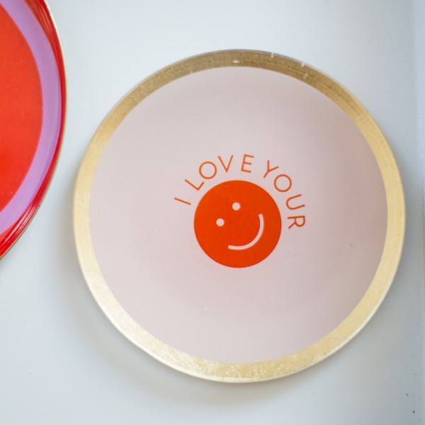 GIFTCOMPANY Deko Teller I LOVE YOUR SMILE
