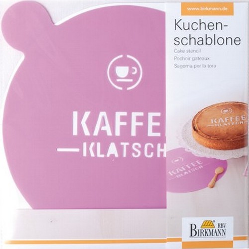 Kuchenschablone Kaffeeklatsch Dekorschablone Tortendeko Birkmann