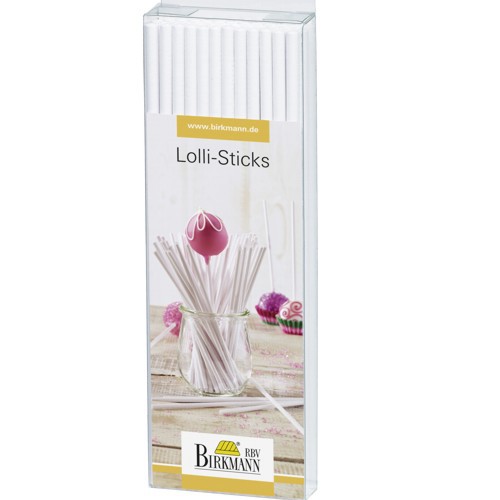 CakePop Stiele 48 Stück Lolli-Sticks Papierstiele