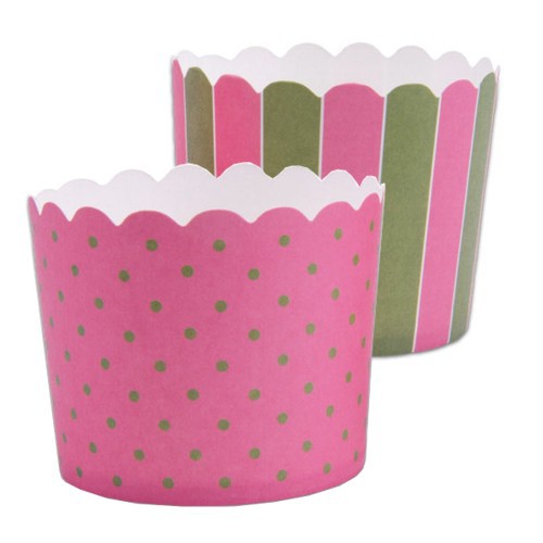 Muffinförmchen Cupcake Papier Cups grün pink Muffin Städter 12 Stück