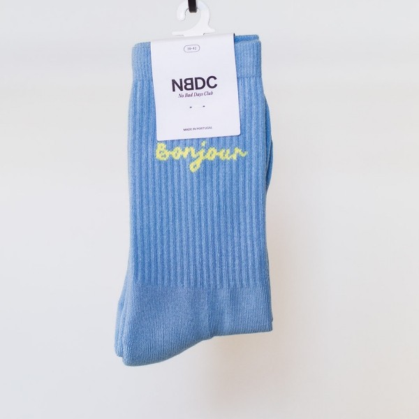 NBDC Socken BONJOUR blau 39-42