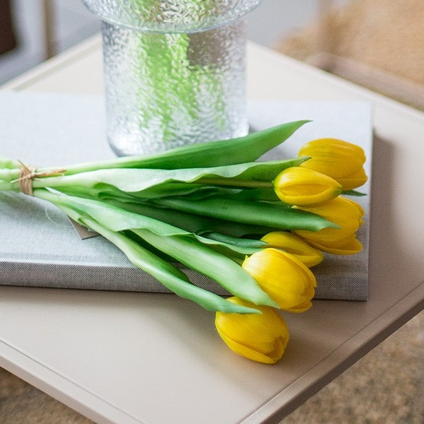 Tulpenbund gelb 31 cm künstlich