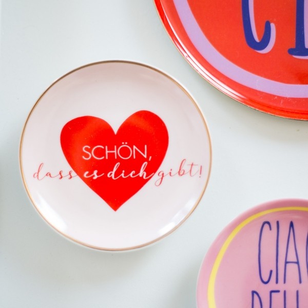 GIFTCOMPANY Deko Teller SCHÖN DASS ES DICHT GIBT