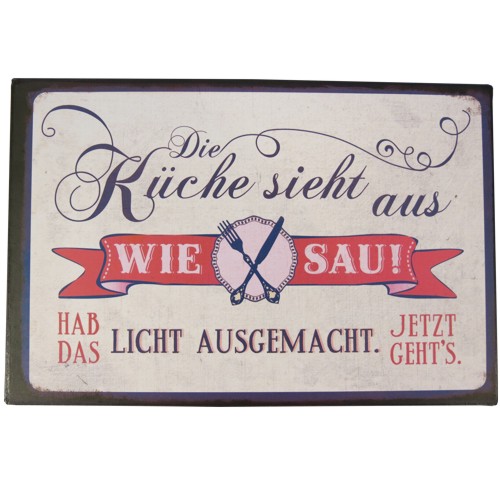 magnettafel kuche metallschild die ka 1 4 che sieht aus wie sau blechschild vintage a retro magnettafel kuche metallschild die ka 1 4 che sieht aus wie sau blechschild vintage a retro