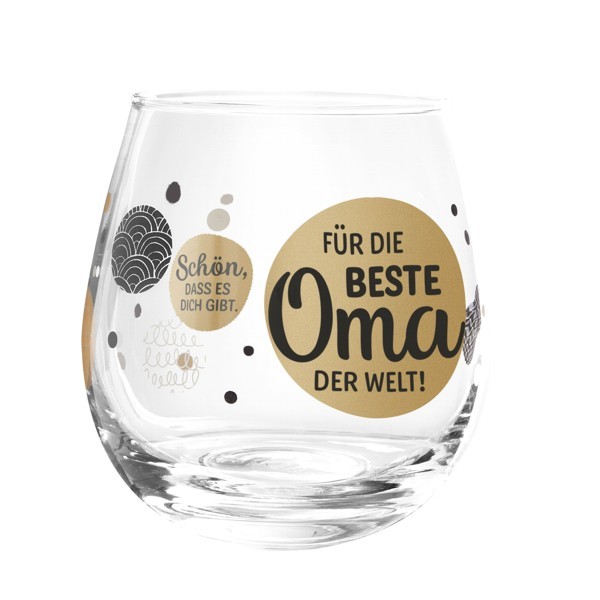 Formano Glas Spruch Für die beste Oma der Welt Prosit Wein Cocktail Gin