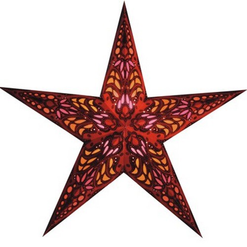 Starlightz Mercury rot Leuchtstern Papier Stern Lampe Weihnachtsstern