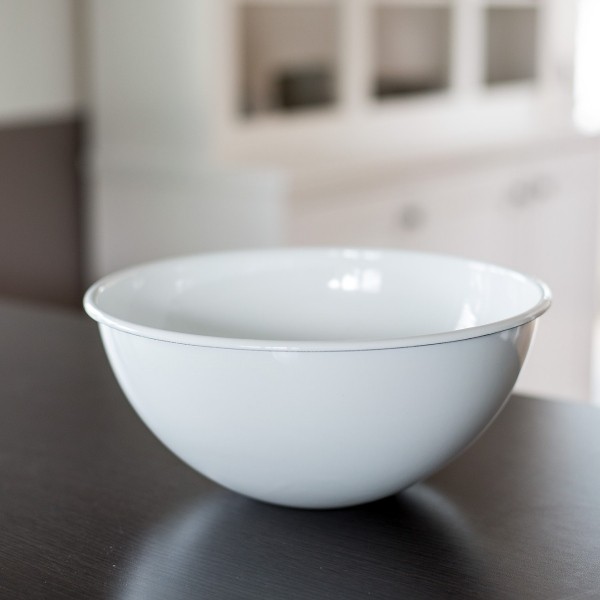 Riess Emaille Schüssel weiß 26 cm