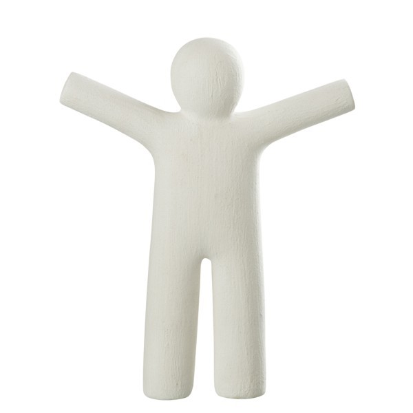 Deko Figur stehend weiß 42 cm