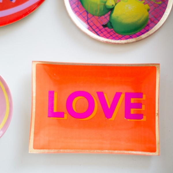 GIFTCOMPANY Deko Teller LOVE